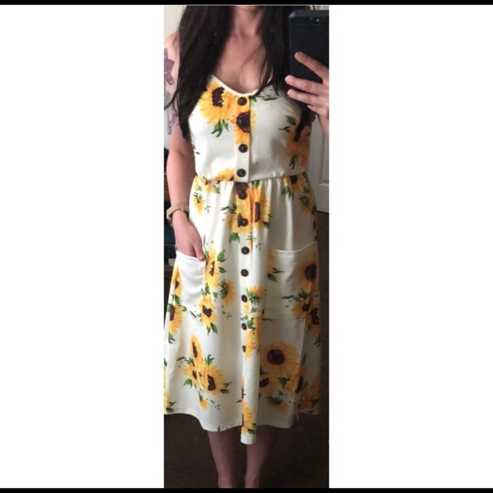 🌻sunflower dress
